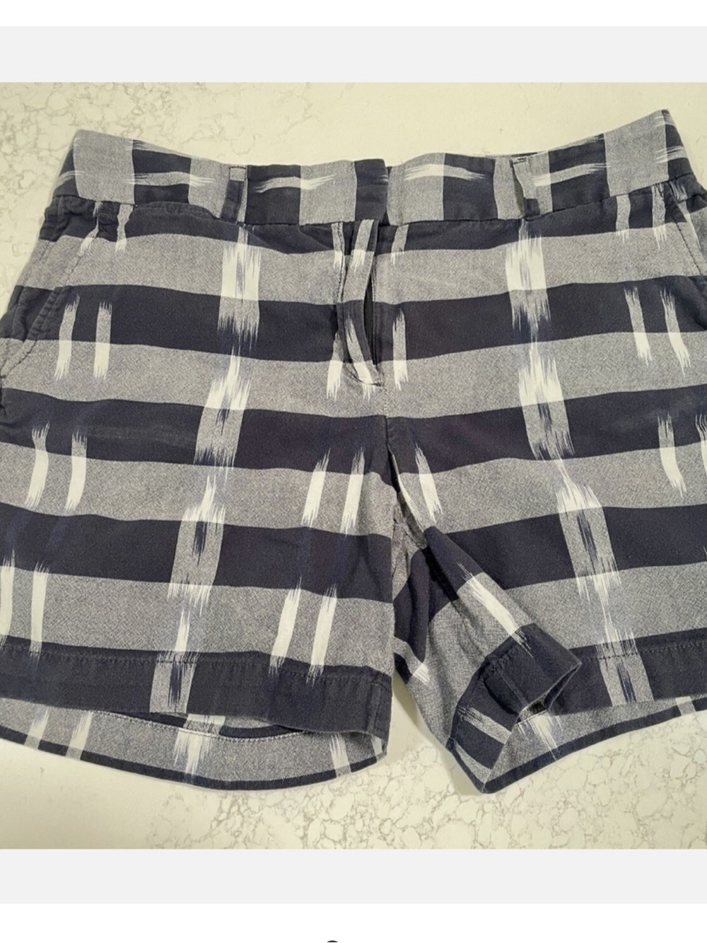 The Loft Riviera Shorts, Navy & White Patterned, size 6, EUC.